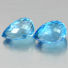 3.10 Ct. Pair Briolette Natural Gemstones Blue Topaz From Brazil 3.10 Ct. Pair Briolette Natural Gemstones Blue Topaz From Brazil