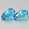 2.15 Ct. Pair Briolette Natural Blue Topaz From Brazil 2.15 Ct. Pair Briolette Natural Blue Topaz From Brazil