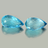 Natural Swiss Blue Topaz 2.37 Ct. 2 Pcs Briolette Shape 7.5 x 4.4 Mm Gemstone from Brazil