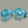 1.97 Ct. Pair Natural Blue Topaz Gemstones Briolette Cut