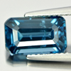 3.17 Ct. Octagon Shape Natural London Blue Topaz Gemstone