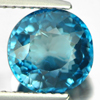 2.84 Ct. Natural Gemstone London Blue Topaz Cushion Shape From Brazil