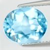 4.11 Ct. Attractive Natural Gem Swiss Blue Topaz Oval Shape Brazil