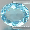 Swiss Blue Topaz 4.65 Ct. Oval Shape 11 x 9.1 Mm. Natural Gemstone Brazil