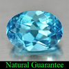 2.80 Ct. Natural Swiss Blue Topaz Gem Oval Shape