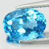 2.51 Ct. Oval Shape Natural Swiss Blue Topaz Gem Brazil