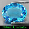 2.81 Ct. Natural Oval Shape Swiss Blue Topaz Brazil Gemstone
