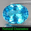 3.59 Ct. Natural Oval Shape Swiss Blue Topaz From Brazil Gemstone