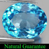 3.93 Ct. Charming Natural Oval Shape Swiss Blue Topaz Brazil Gemstone