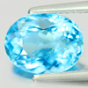 3.35 Ct. Natural Oval Shape Swiss Blue Topaz Brazil Gemstone