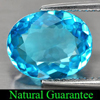 2.86 Ct. Oval Shape Natural Gem Swiss Blue Topaz Brazil