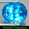 Swiss Blue Topaz Natural Gemstone 3.30 Ct. Oval Shape 9 x 7.6 Mm. From Brazil