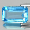 Natural Gem 2.35 Ct. Octagon Shape Swiss Blue Topaz From Brazil