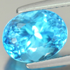 3.67 Ct. Natural Oval Shape Swiss Blue Topaz Gemstone Brazil