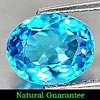 3.14 Ct. Natural Oval Shape Swiss Blue Topaz Gemstone