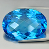 Attractive Gemstone 75.61 Ct. Natural Oval Checkerboard Swiss Blue Topaz Attractive Gemstone 75.61 Ct. Natural Oval Checkerboard Swiss Blue Topaz