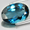 4.35 Ct. Good Color Gemstone Natural London Blue Topaz Oval Shape 4.35 Ct. Good Color Gemstone Natural London Blue Topaz Oval Shape