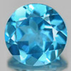 3.49 Ct. Round Shape Natural Gemstone Swiss Blue Topaz From Brazil