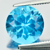 3.29 Ct. Round Shape Natural Gemstone Swiss Blue Topaz From Brazil