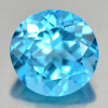 3.15 Ct. Round Shape Natural Gemstone Swiss Blue Topaz From Brazil