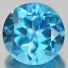 Swiss Blue Topaz 3.63 Ct. VVS Round Shape Size 9 Mm. Natural Gemstone Brazil