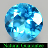 3.06 Ct. Round Shape Natural Gemstone Swiss Blue Topaz From Brazil