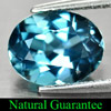 2.33 Ct. Beauty Color Natural Gem London Blue Topaz Oval Shape From Brazil