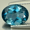 2.05 Ct. Natural Gemstone Oval Shape London Blue Topaz Brazil