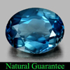 2.44 Ct. Oval Shape Natural Gemstone London Blue Topaz From Brazil