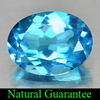 Alluring Gem 1.47 Ct. Oval Shape Natural Swiss Blue Topaz Brazil