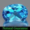 Good Color 1.69 Ct. Natural Oval Shape Swiss Blue Topaz Gemstone Brazil