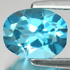 Swiss Blue Topaz 1.76 Ct. VVS Oval Shape 8 x 6.2 Mm. Natural Gem From Brazil