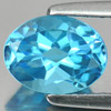 Good Color 1.59  Ct. Natural Gemstone Swiss Blue Topaz Oval Shape