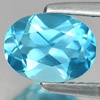1.61 Ct. Oval Shape Natural Swiss Blue Topaz Gemstone Brazil
