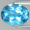 Natural Gem Swiss Blue Topaz 1.42 Ct. VVS Oval Shape 8.1 x 6.1 Mm. From Brazil