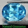 Swiss Blue Topaz 1.45 Ct. Oval Shape 8 x 6 Mm. Natural Gemstone From Brazil