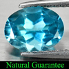 1.62 Ct. Natural Oval Shape Swiss Blue Topaz Gemstone Brazil