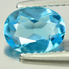 1.37 Ct. Natural Oval Shape Swiss Blue Topaz Gemstone Brazil