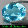 1.56 Ct. Natural Oval Shape Swiss Blue Topaz Gemstone Brazil