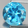 Gemstone 3.26 Ct. Natural Swiss Blue Topaz Round Shape
