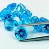 Swiss Blue Topaz 1 Pc/$13.99 VVS Round Shape 9 Mm. Natural Gemstone From Brazil