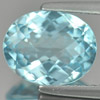 3.12 Ct. Good Gem Natural Swiss Blue Topaz Oval Checkerboard