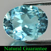 2.83 Ct. Oval Shape Natural Swiss Blue Topaz Gem Brazil