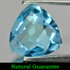 3.39 Ct. Charming Gemstone Natural Swiss Blue Topaz Trilliant Checkerboard