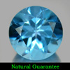 3.42 Ct. Clean Round Shape Natural Gemstone Swiss Blue Topaz From Brazil