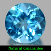 3.14 Ct. Clean Round Shape Natural Gemstone Swiss Blue Topaz