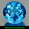 3.42 Ct. Clean Round Shape Natural Gemstone Swiss Blue Topaz Brazil
