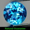 3.27 Ct. 9.1 x 9.1 Mm. Round Natural Gemstone Swiss Blue Topaz Brazil
