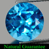 3.35 Ct. Clean Round Shape Natural Gemstone Swiss Blue Topaz