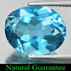 3.32 Ct. Oval Shape Natural Gemstone Blue Topaz From Brazil